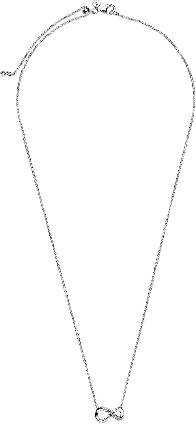 Visit the PANDORA Store PANDORA Moments Women's Sterling Silver Sparkling Infinity Collier Pendant Necklace, 50cm